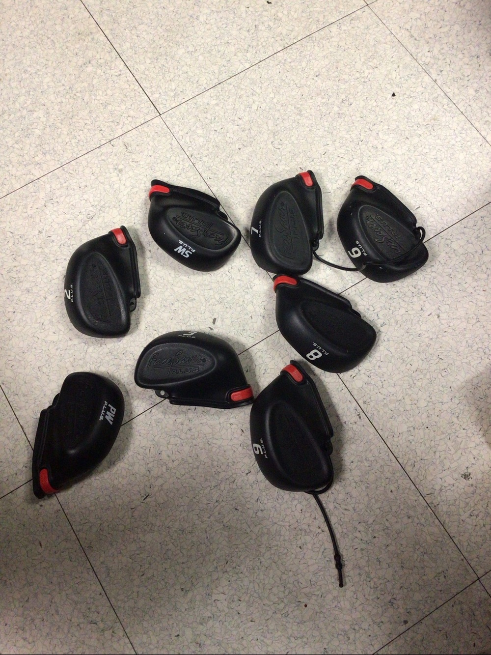 FACE SAVER P.L.U.S. GOLF CLUB COVERS, SET OF 8 INCLUDES 2, 3 9 8 6 7 PW, SW, EUC